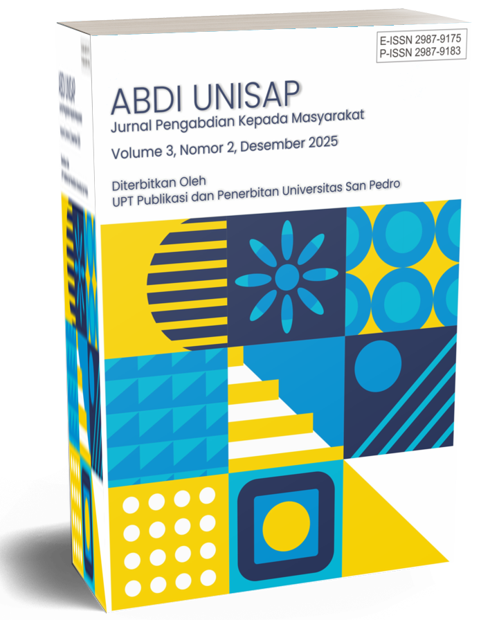 					View Vol. 3 No. 2 (2025): ABDI UNISAP: Jurnal Pengabdian Kepada Masyarakat
				